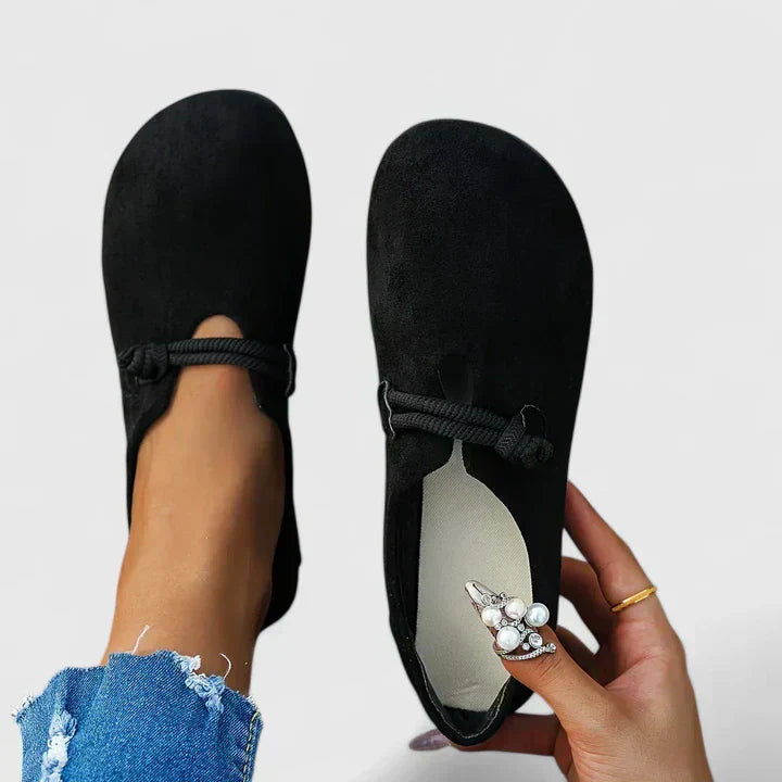 Round Toe Knotted Flat Loafers