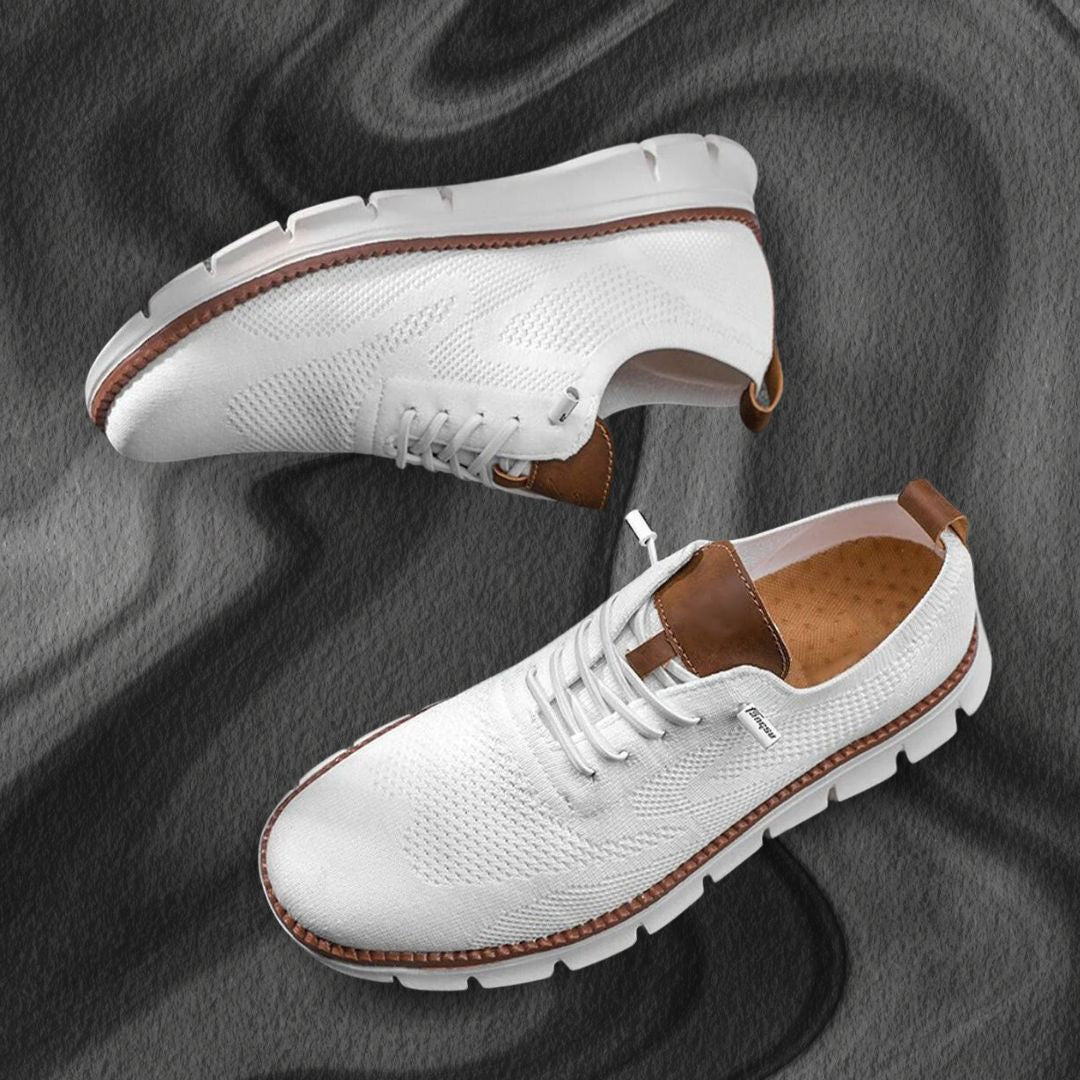 Textured Laced Paneled Ridged Low Sneakers