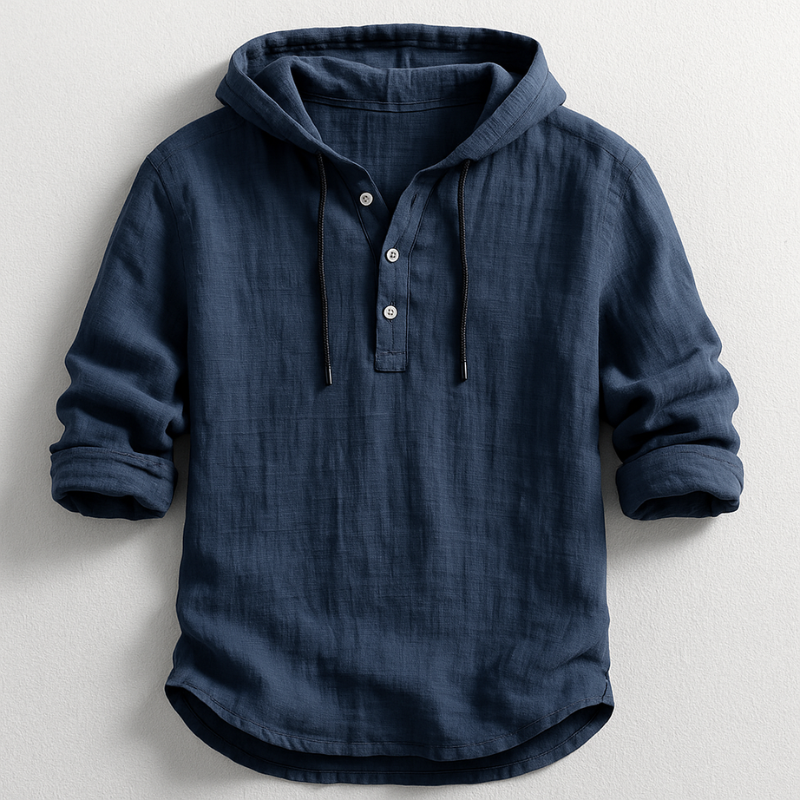 Hooded Drawstring Shirt