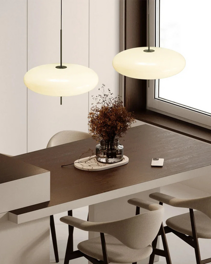 Floating Oblate Disk Pendant Light