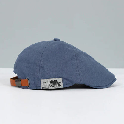 Button Top Paneled Buckled Ivy Cap
