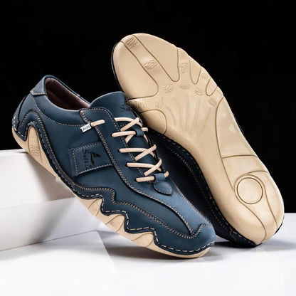Lace Up Contrast Stitch Low Top Textured Sole Shoes