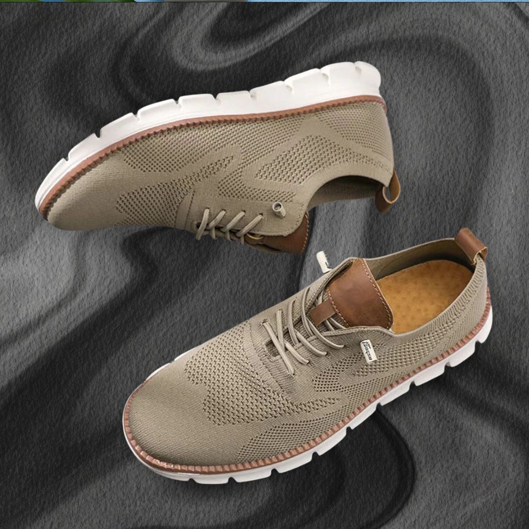 Textured Laced Paneled Ridged Low Sneakers