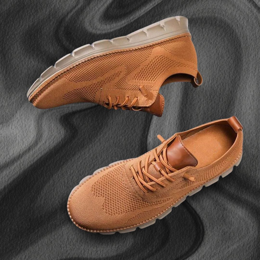 Textured Laced Paneled Ridged Low Sneakers