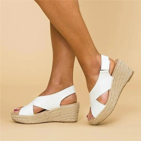Platform Wedge Open-Toe Sandals
