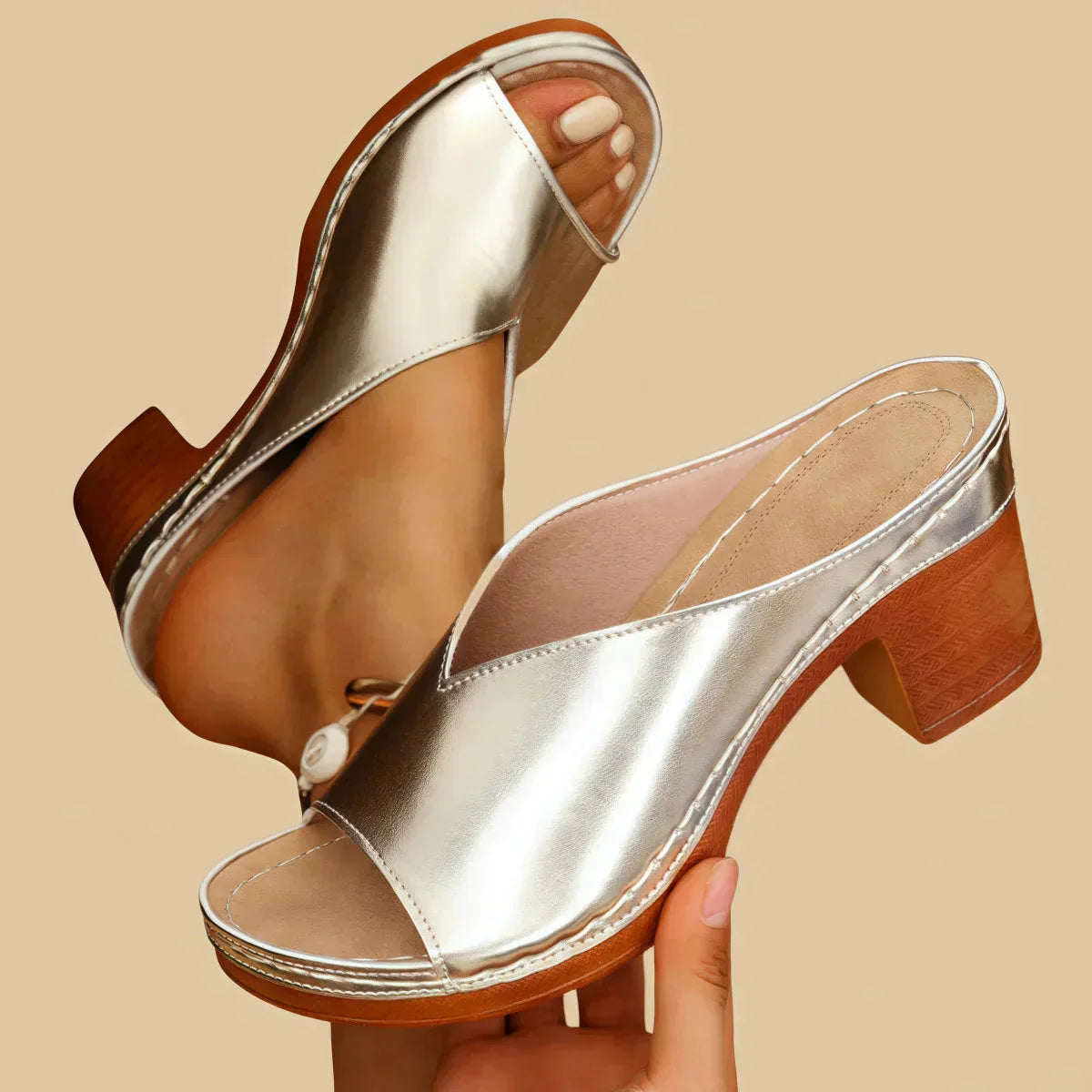 Slip On Chunky Sole Sandals
