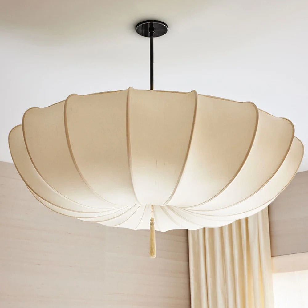 Scalloped Umbrella Silhouette Pendant Lamp