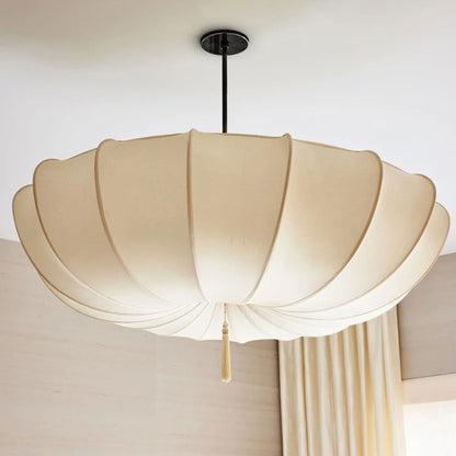 Scalloped Umbrella Silhouette Pendant Lamp