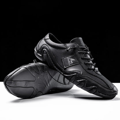 Lace Up Contrast Stitch Low Top Textured Sole Shoes