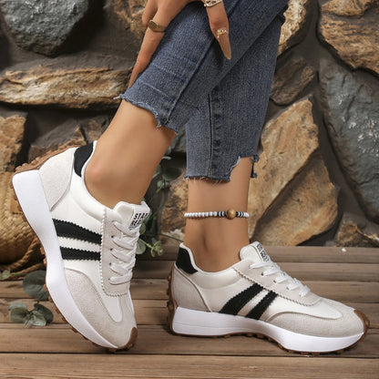 Low Top Textured Paneled Lace Up Sneakers