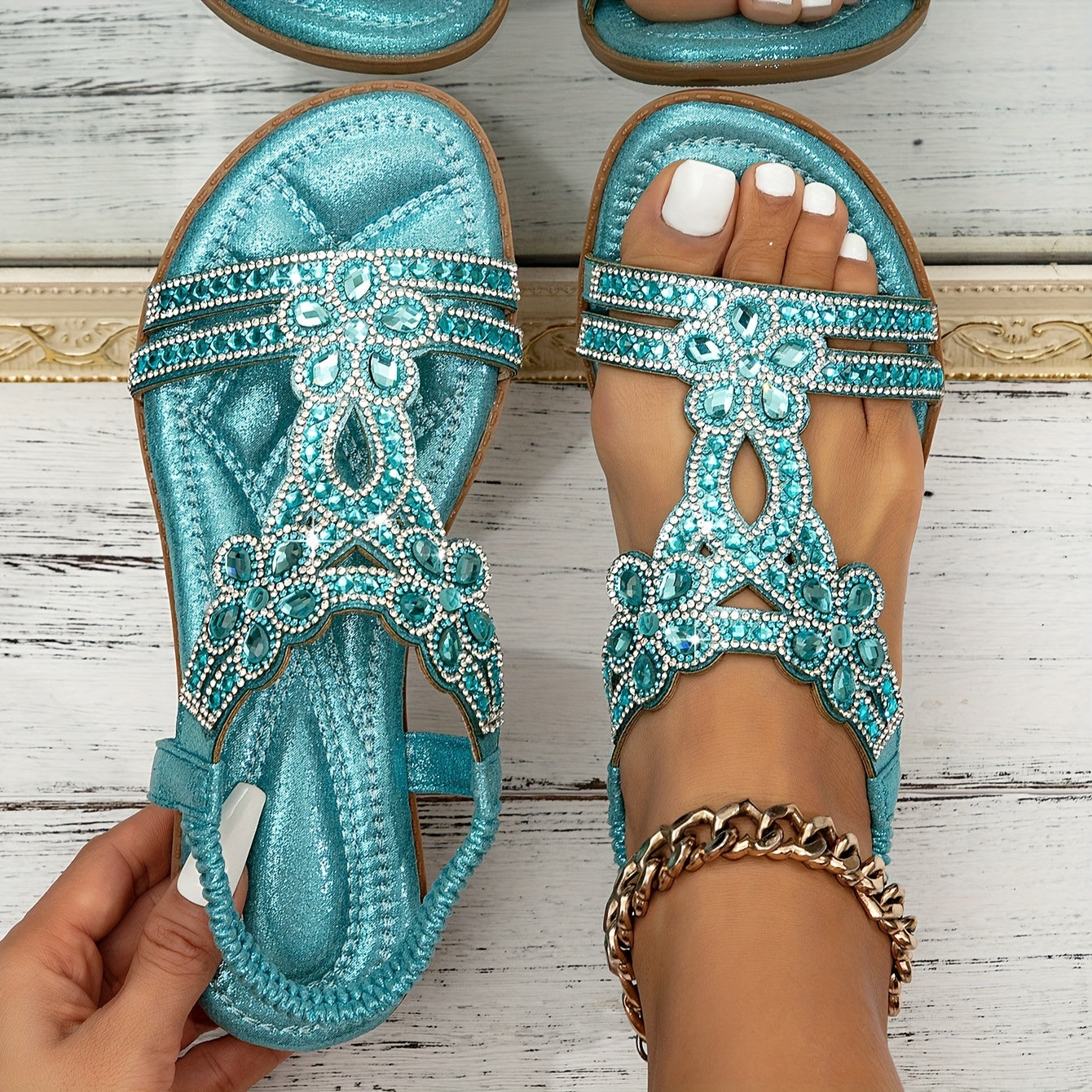 Open-Toe Slingback Sandals