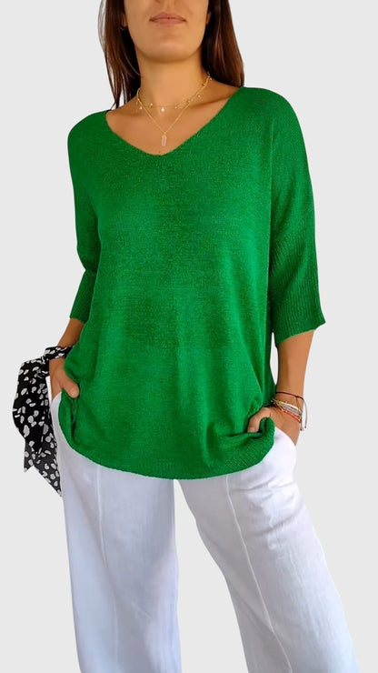 Oversized Three Quarter Blouse