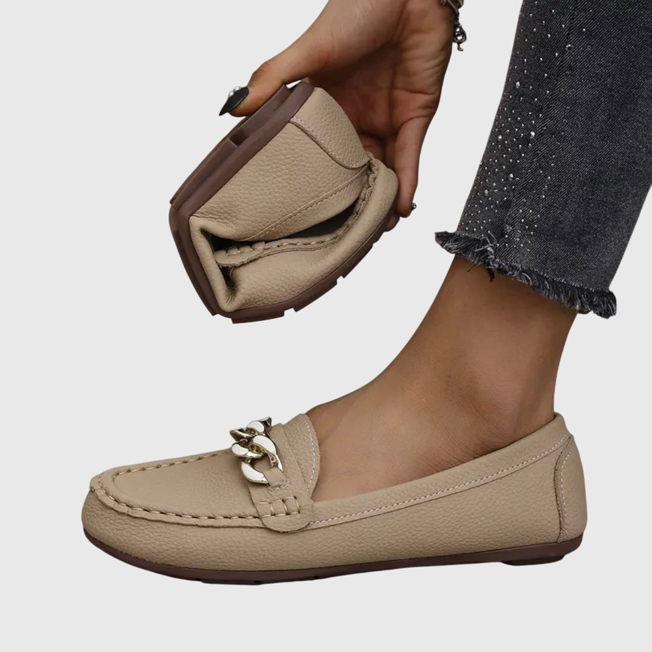Round Toe Slip On Loafers