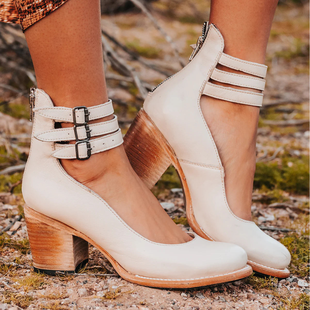 Triple Buckle Ankle Sandals
