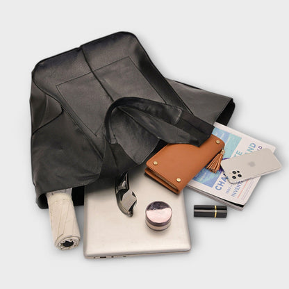 Pocketed Slouchy Oversized Structured Stitched Folded Bag