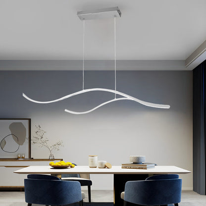 Wave Shaped LED Linear Ceiling Light