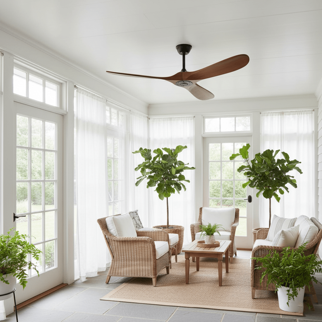 Aerodynamic Indoor Ceiling Fan