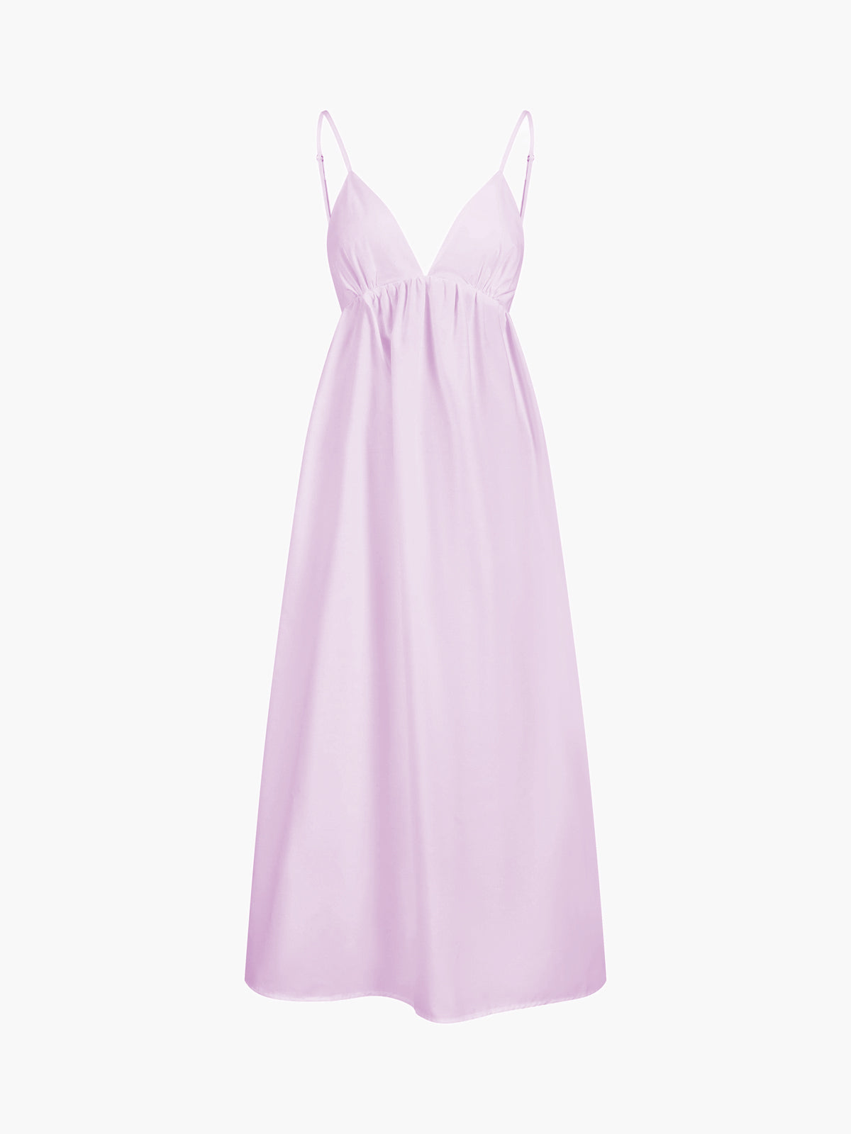 Backless Spaghetti Strap V Neck A Line Dress