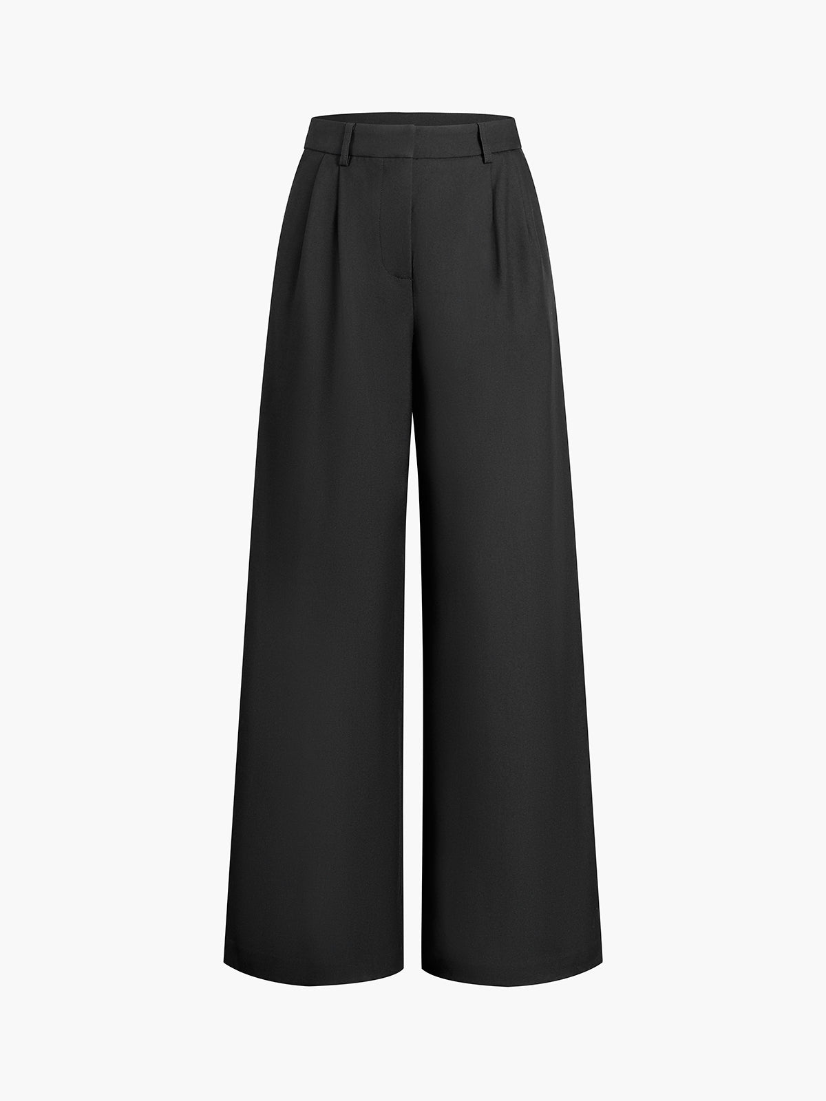 Straight Silhouette Darted Waist Full Length Trouser