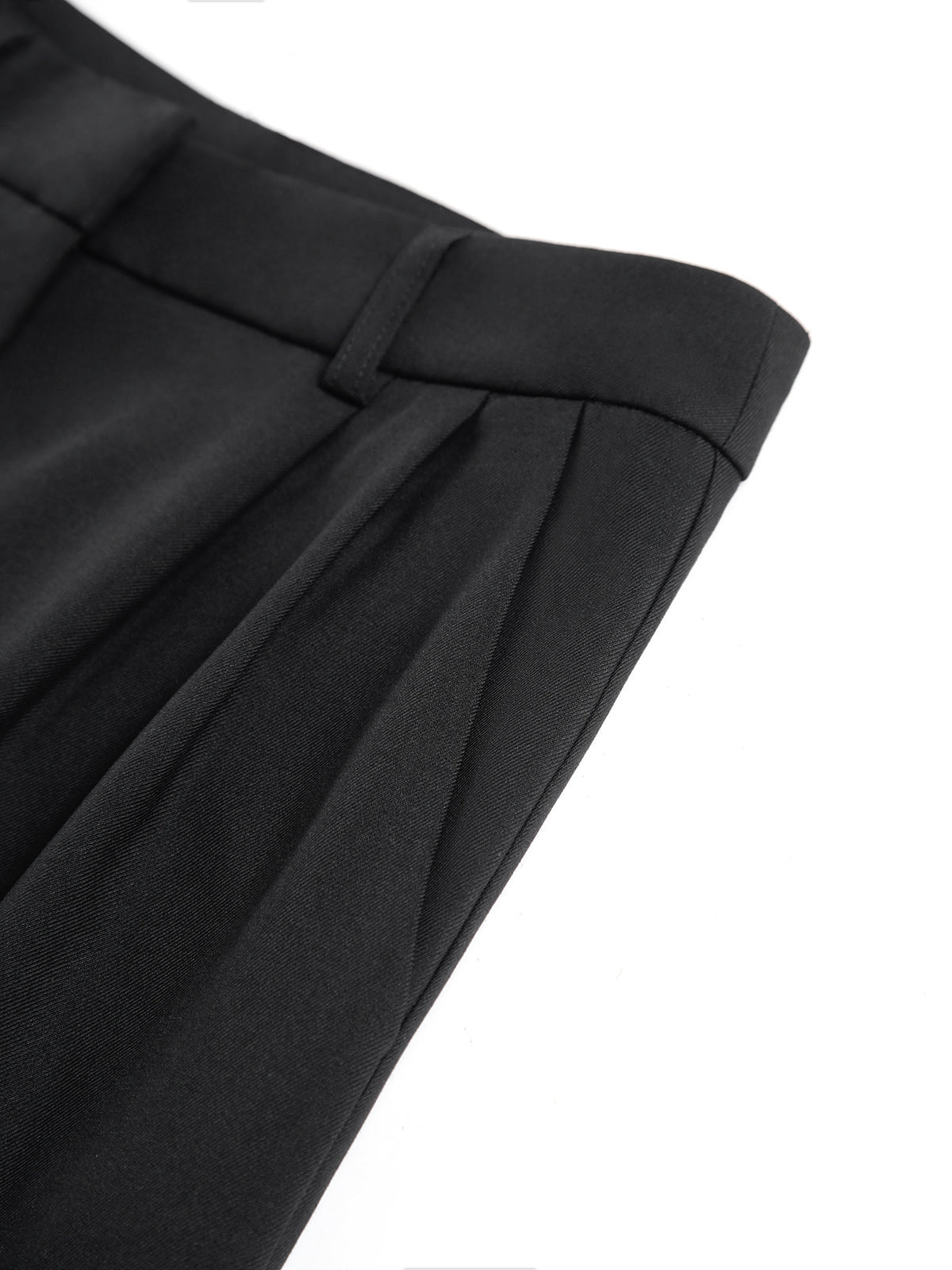 Straight Silhouette Darted Waist Full Length Trouser