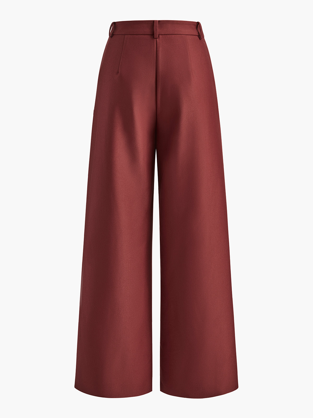 Straight Silhouette Darted Waist Full Length Trouser
