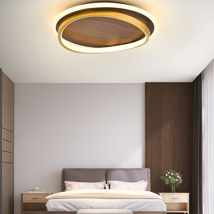 LED Geometric Ring Ceiling Light