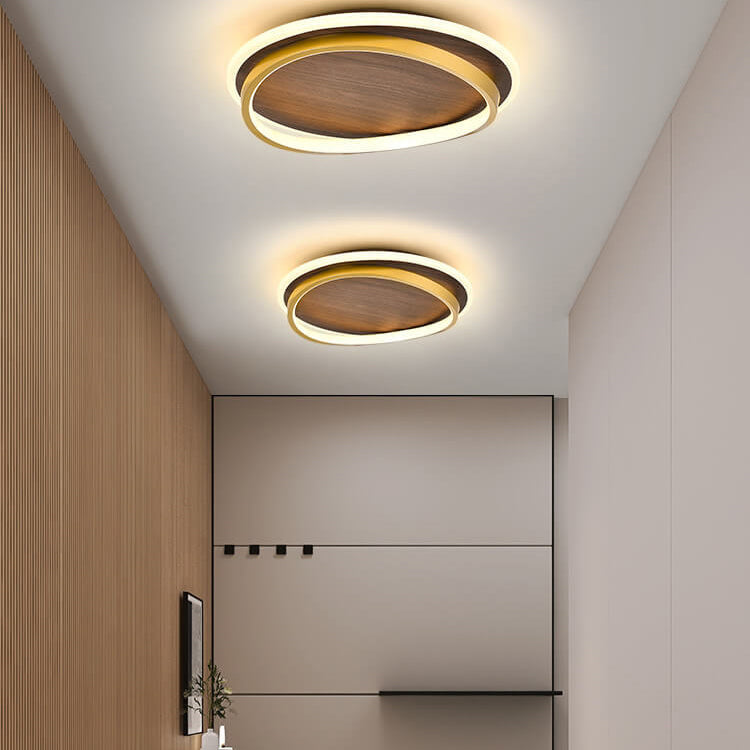 LED Geometric Ring Ceiling Light