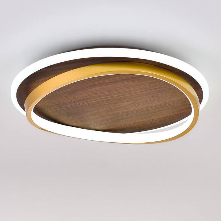 LED Geometric Ring Ceiling Light