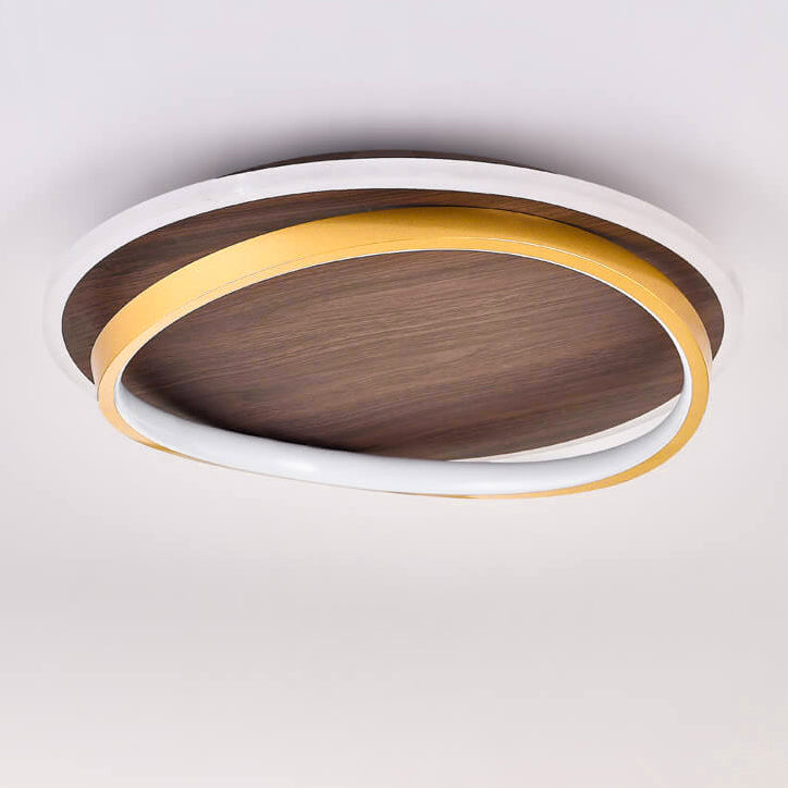LED Geometric Ring Ceiling Light