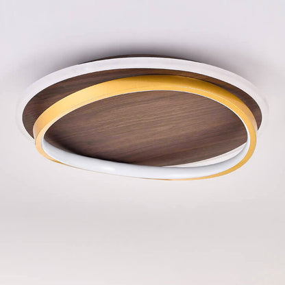 LED Geometric Ring Ceiling Light