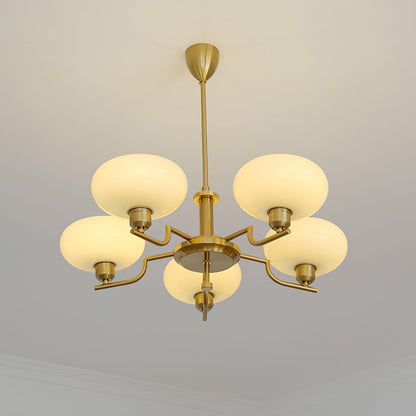 Frosted Glass Globes Chandelier