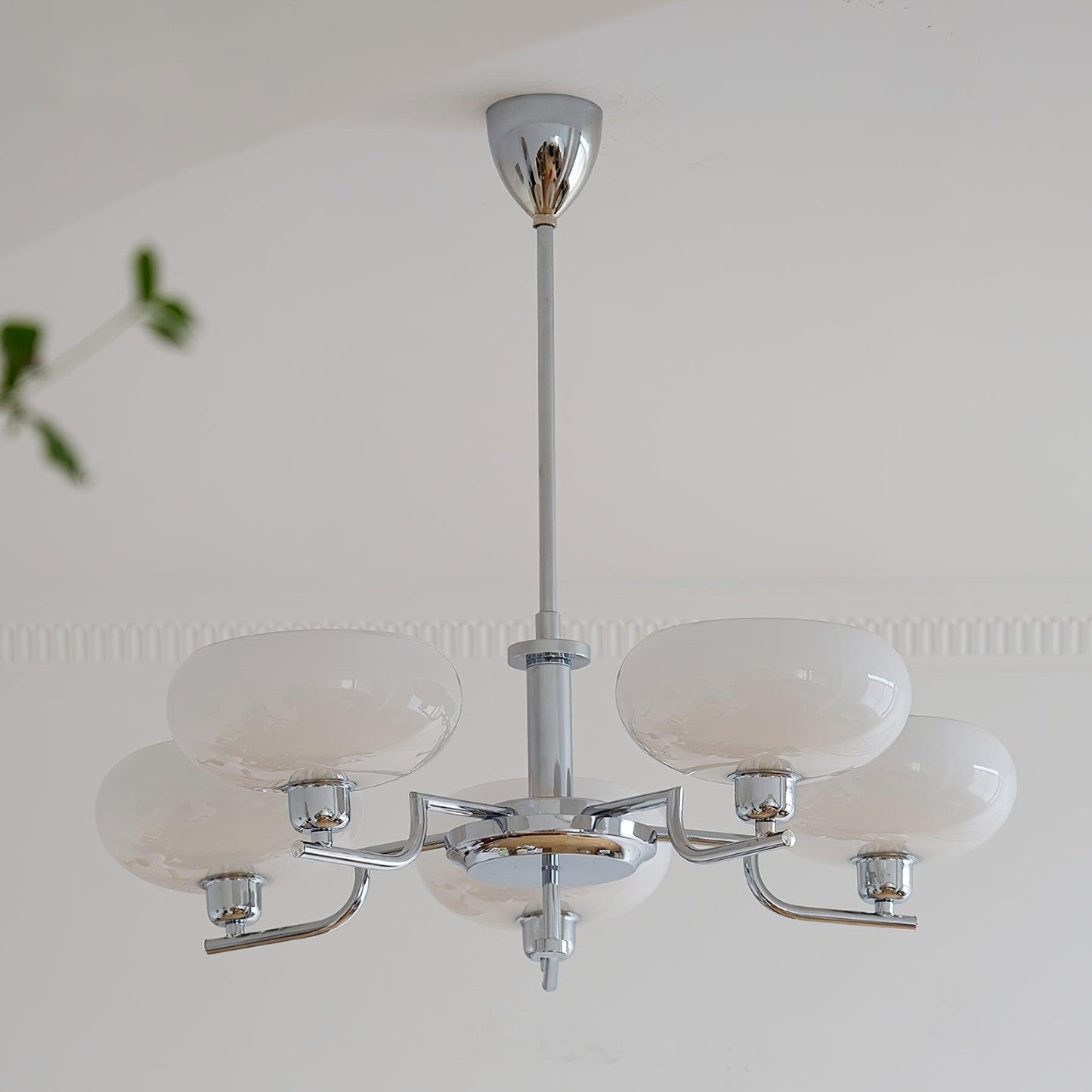 Frosted Glass Globes Chandelier