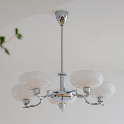 Frosted Glass Globes Chandelier