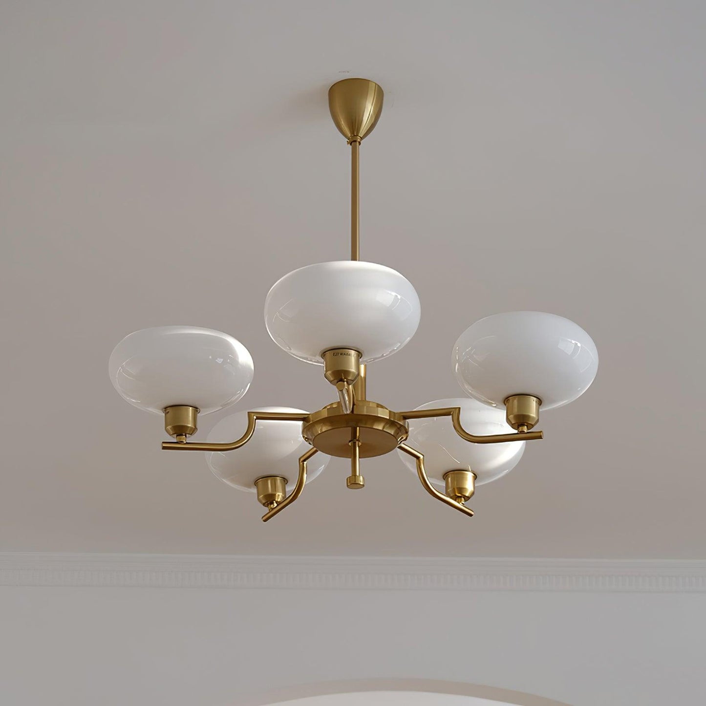 Frosted Glass Globes Chandelier