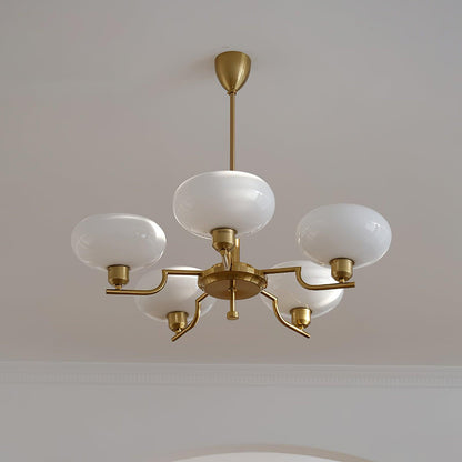 Frosted Glass Globes Chandelier