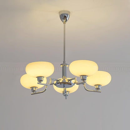Frosted Glass Globes Chandelier