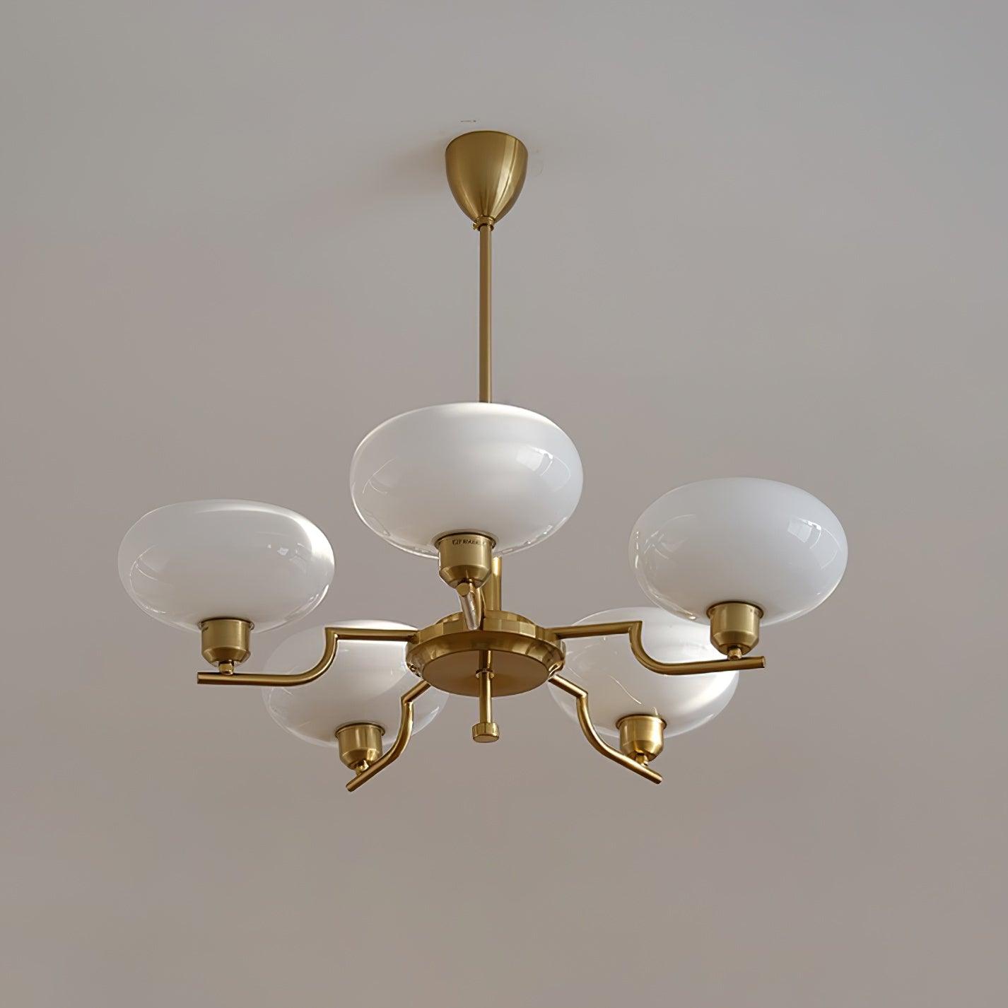 Frosted Glass Globes Chandelier