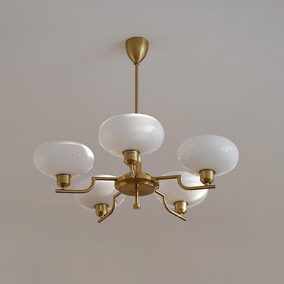 Frosted Glass Globes Chandelier