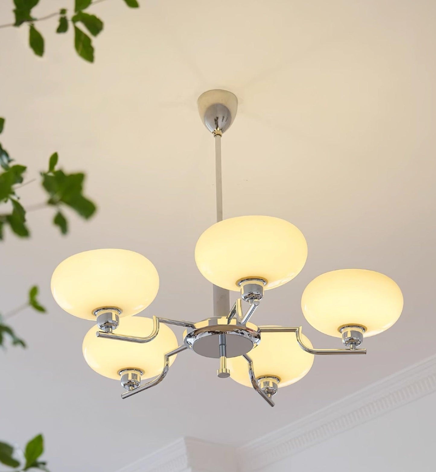 Frosted Glass Globes Chandelier