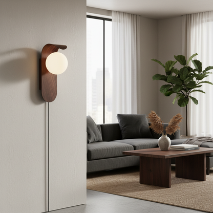 Floating Orb Arched Wall Lamp