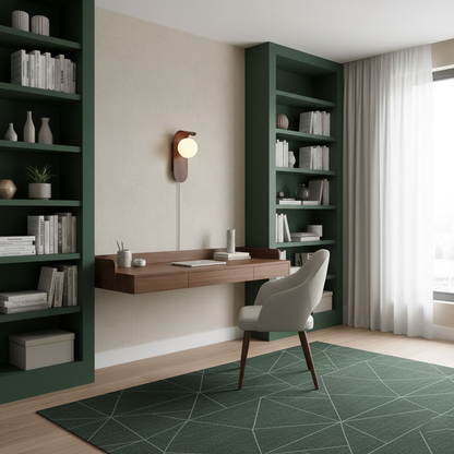 Floating Orb Arched Wall Lamp