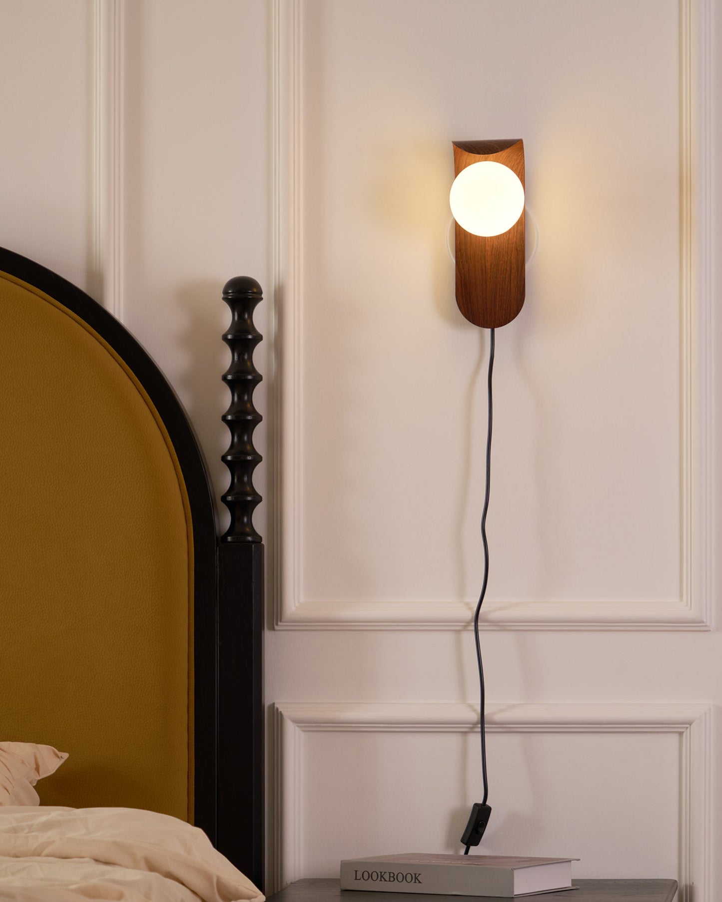 Floating Orb Arched Wall Lamp