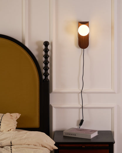 Floating Orb Arched Wall Lamp
