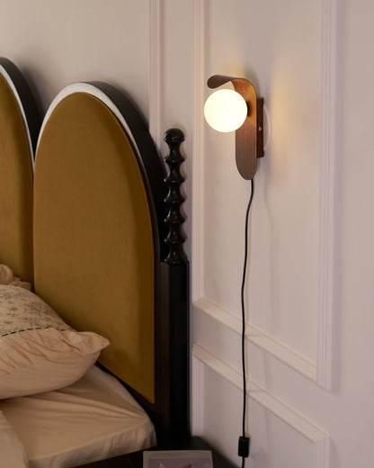 Floating Orb Arched Wall Lamp