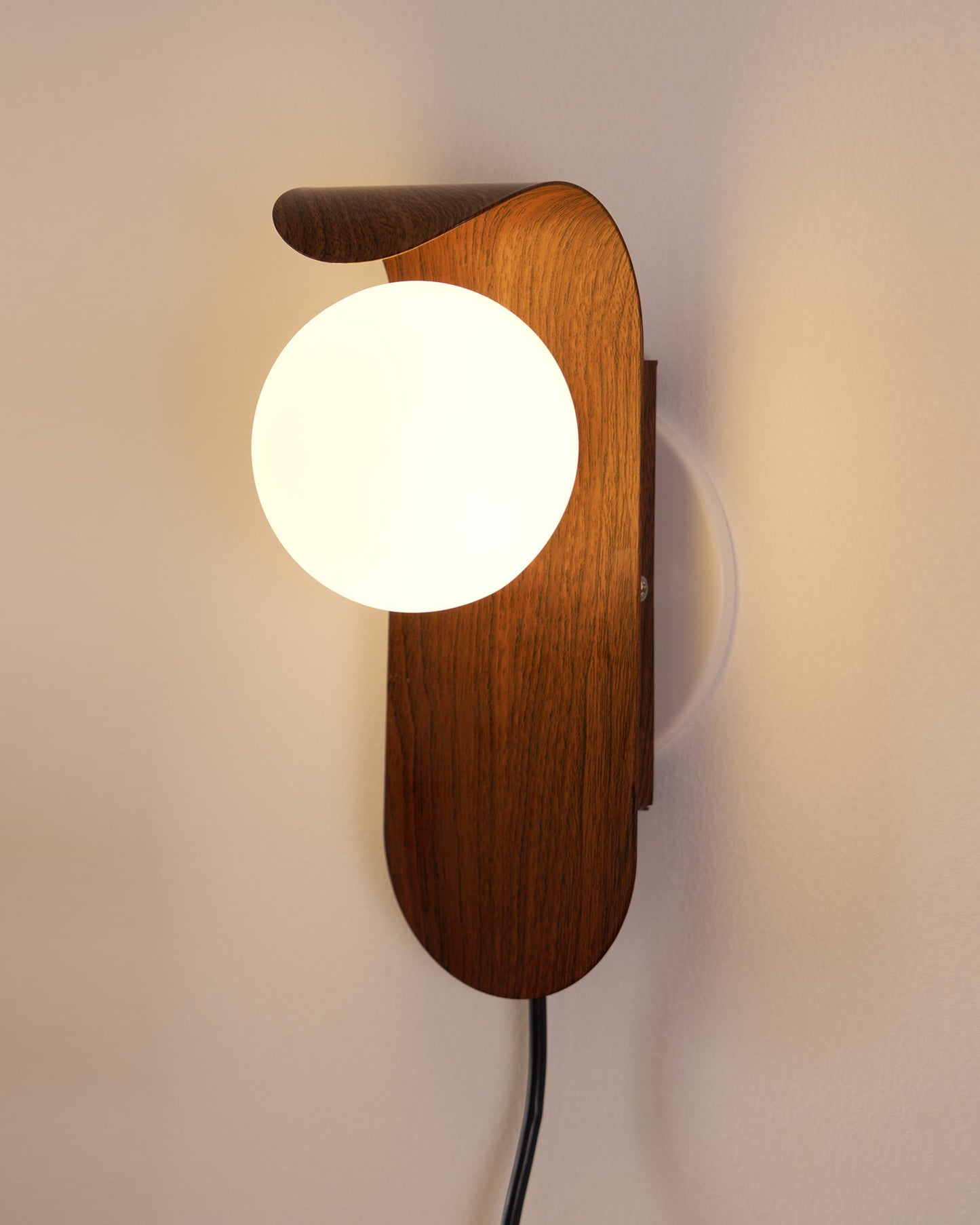 Floating Orb Arched Wall Lamp