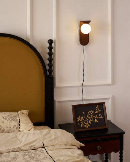 Floating Orb Arched Wall Lamp