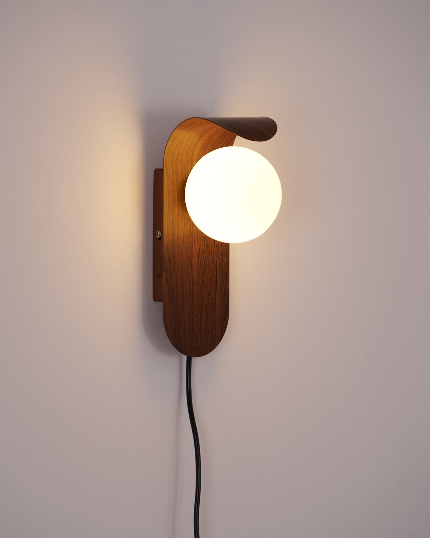Floating Orb Arched Wall Lamp