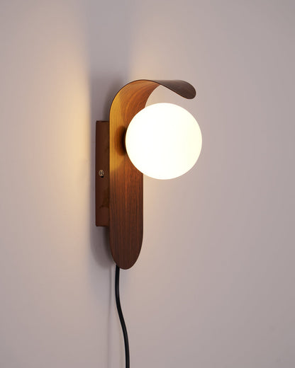 Floating Orb Arched Wall Lamp
