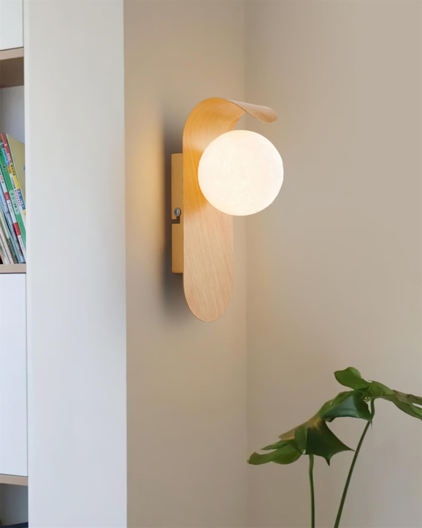 Floating Orb Arched Wall Lamp