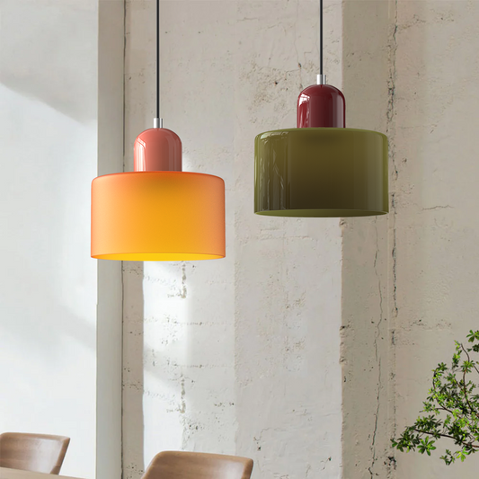 Coloured Glass Pendant Light | LED